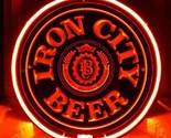 Sb351 iron city brewing company 3d acrylic beer bar neon light sign 11   diameter thumb155 crop
