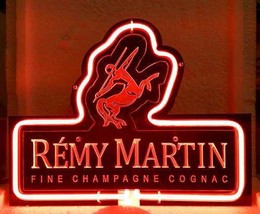 Rémy Martin Fine Champagne Cognac 3D Acrylic Beer Bar Neon Light Sign 11&#39;&#39; x 9&#39;&#39; - £157.00 GBP
