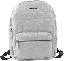 Michael Kors Winnie Large Nylon Backpack 35T0UW4B7C Aluminum Gray NWT $448Retail - £66.67 GBP