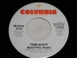 Tom Scott Beautiful Music Promotional 45 Rpm Record Vintage 1978 - £15.17 GBP