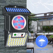 Outdoor LED Solar Body Sensing Wall Lighting Remote Control Light - £28.78 GBP
