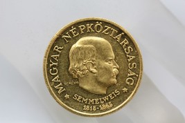 Hungary 1968 Ignaz Semmelweis 100 Forint Gold Coin 0.2433 OZ AGW - $841.15