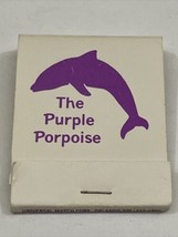 Vintage Matchbook Cover  The Purple Porpoise  Maitland, Fla gmg  unstruck - $12.38