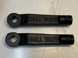 2 Qty of Hand Levers for Angle Ball Valves 2-1/2 | 9" Long 26mm Bore (2 ... - $24.99