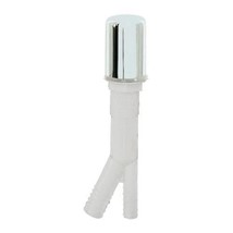 New/Sealed EZ-FLO 60421, White Plastic Air Gap with Chrome Cap 2 x 2.5 x... - $1.29