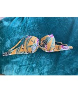 Shade &amp; Shore Lightly Lined V-Wire Bikini Top – Golden Floral – Size 38DD - $10.00