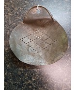Vintage Rustic Metal Skimmer Strainer Farmhouse Primitive - $27.12 CAD