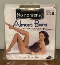No Nonsense Almost Bare Lace Panty Size B BEIGE MIST Sheer Toe IM2 Made ... - $163.89 MXN
