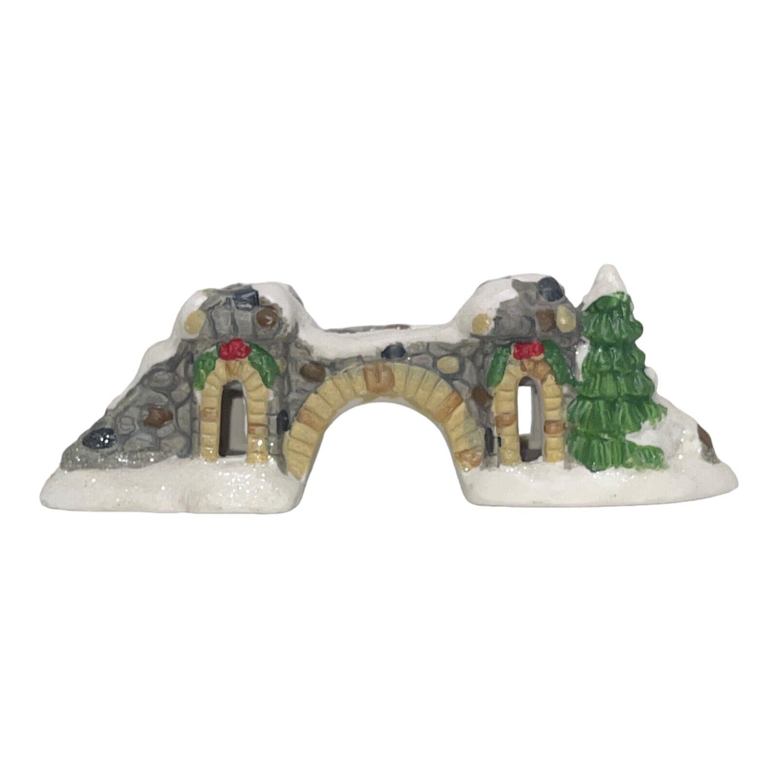 2004 Cobblestone Corners Windham Heights Porcelain Snowy Cobblestone Bri... - $11.98