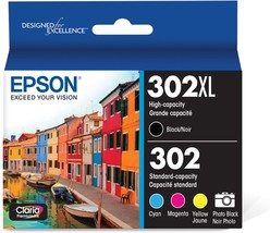 Epson 302 Claria Premium Ink High Capacity Black &amp; Standard Color, 6100 - £57.54 GBP