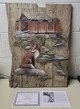 GEORGE TURNER 1996 LIMITED EDITION HAND PAINTED RELIEF SCULPTURE &quot;RED FO... - $4,668.43 MXN