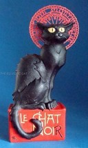 Le Chat Noir Black Cat Statue Sculpture Artist Steinlen - £54.91 GBP