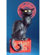 Le Chat Noir Black Cat Statue Sculpture Artist Steinlen - £52.20 GBP