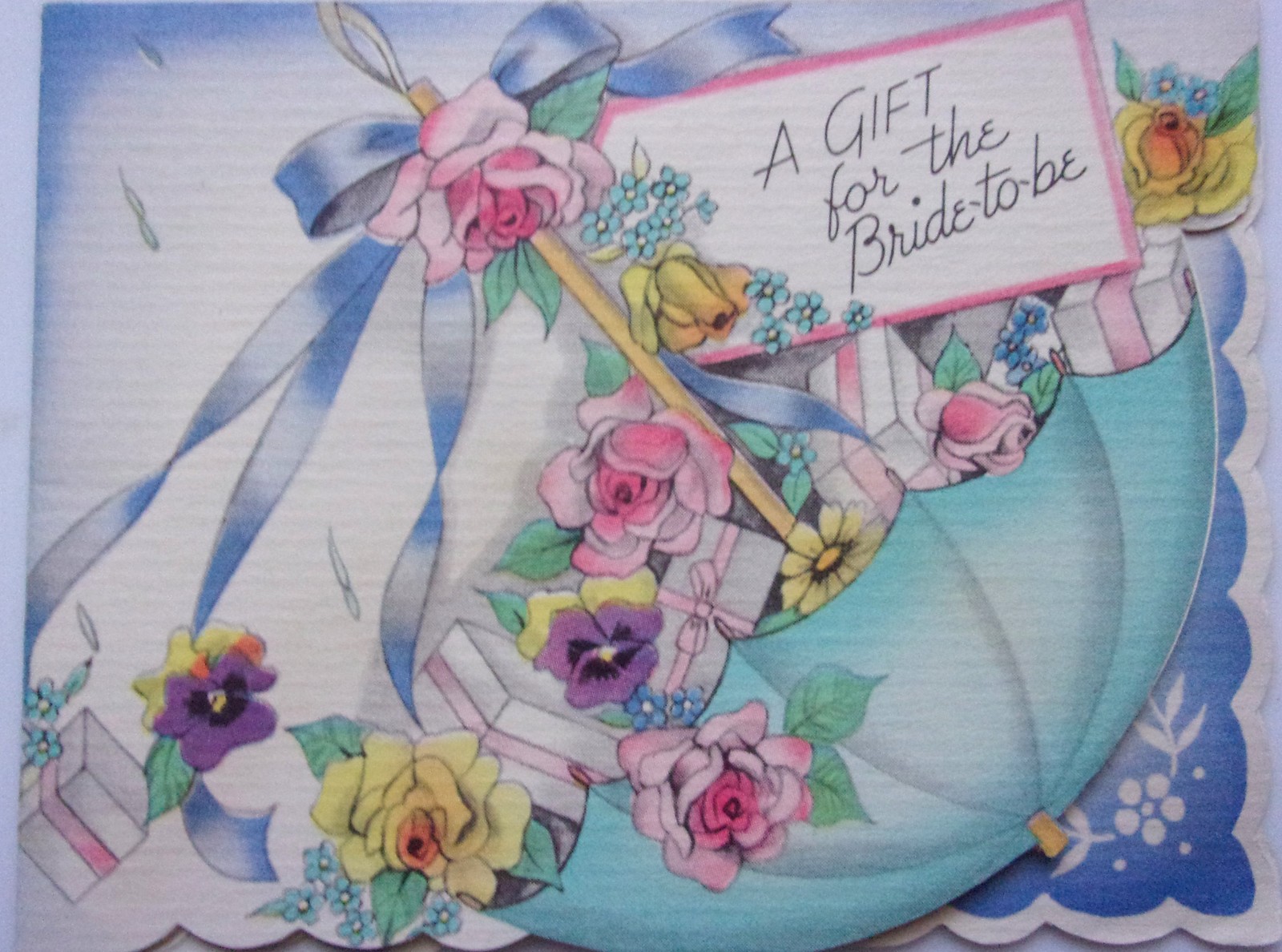 Vintage The Fairfield Line A Gift For The Bride To Be Card - $2.99