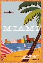 8654.Decoration movie Poster.Home Room wall art design.Miami travel retro ad - $17.10+