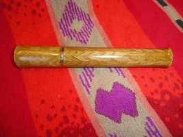 cigar tube in exotic wood 8.25&quot; L with 7/8&quot; diameter - $193.05