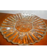 Vintage Heavy Cut Federal Glass Plate Pioneer Pattern Fruit Design 8 &quot; D... - $1,404.69 MXN