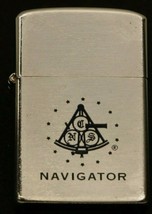 Vintage Chrome Barlow Wind Proof B7  Lighter with NAVIGATOR Emblem on Front - $39.17