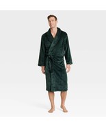 Goodfellow &amp; Co. Men&#39;s Solid Plush Robe LARGE/X-LARGE Dark Green New W Tags - €37,69 EUR