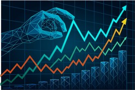 Polygonal Financial Graphs Controlled by AI–Abstract Fintech Vector Illu... - $9.99