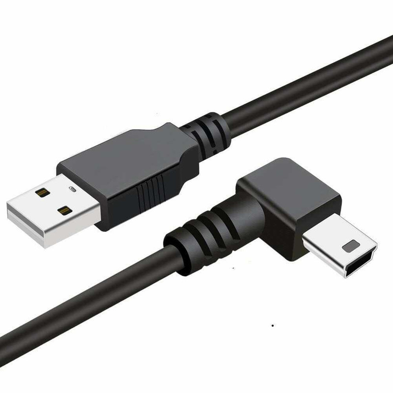 Cavo USB-C A Mini USB Lungo 1 Metro - Compatibile Con Dashcam MIO MiVue 618/608/658, InCarCam 101, APEMAN, Icefox, HP F330s E Altri