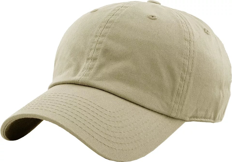 Khaki Solid Plain Washed Dad Hat Cotton Polo Style Baseball Ball Cap New - $19.99