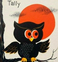Halloween Tally Game Card Owl Full Moon On Tree Original NOS Vintage Foldout - £16.22 GBP