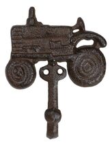 Pack of 2 Rustic Western Farm Tractor Cast Iron Metal Wall Hook Sculptures - €19,01 EUR