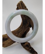56.80mm Icy Light Lavender/Green Jadeite Jade Bangle Bracelet # 77g # 38... - $18,619.57 MXN