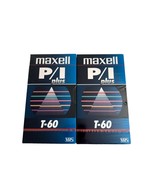 Lot of 2 VHS Blank Tape Maxell P/I Plus T-60 New Sealed - $14.85