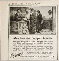 1921 Print Ad Whitman&#39;s Sampler Chocolate, Candy Shoppe Philadelphia,PA - £11.44 GBP