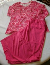 Cacique Intimates Sleepwear Women&#39;s Ladies 2 Pc Set Sleep Shirt Pants 14... - $28.30
