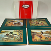 Pimpernel Ducks - Acrylic Placemats Set 4 Vintage Waterfowl Green Gold England - £28.69 GBP