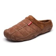 Slippers Men Winter Outdoor Men Shoes WaterProof Cold-Proof Casual Shoes Men Plu - £85.25 GBP