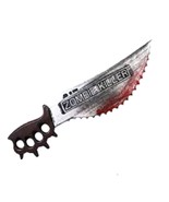 20&quot; Realistic Plastic Creepy BLOODY SAW ZOMBIE KILLER Costume Haunted Ho... - $9.47