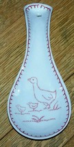 Spoon Rest Chicken Baby Chicks Ceramic Andrea by Sadek 8 1/2&quot; Hanging or Counter - £22.14 GBP