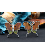 Navia Jewelry Butterfly Wings Urania ripheus Cufflinks HNCU-2R - £66.83 GBP