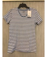 Guide Series Womens Essential V-Neck Placid Blue Multi Size M Ships N 24h - $23.05 CAD