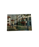 Vintage Maurice Utrillo Art Print Place Du Tertre Unframed 10&quot; X 7&quot; - £11.63 GBP