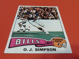 1975 Topps #500 O.J. Simpson Bills Vg / Ex !! - £50.98 GBP