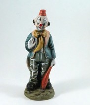 Circus Clown Figurine &quot;YOZIE&quot; 7.75&quot; Tall Ceramic Vintage - £8.81 GBP