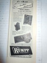 Vintage Rumpp Men&#39;s Leather Wallets Print Magazine Advertisement 1946 - $3.99
