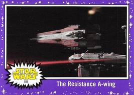 2017 Topps Star Wars Journey To The Last Jedi Purple #105 The Resistance A-Wing - £0.70 GBP