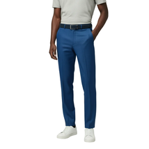 Men INSERCH premium Soft Linen Breathable Pants LS29116 Royal Blue image 3