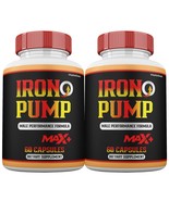 Iron Pump Max Plus Capsules for Men Natural Energy and Vitality Support ... - $67.90