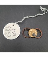Vintage WWII Korean War Era &quot;Salute Or Fight&quot; Uncle Sam Coin Brass Brooc... - $20.15 CAD
