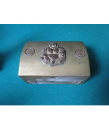 CHINESE BUDDHA ANTIQUE WOOD LINER METAL BRASS COFFER  BOX HANDMADE - $2,154.82 MXN