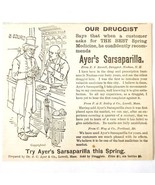 Ayer&#39;s Sarsaparilla 1885 Advertisement Victorian Quack Medicine ADBN1A13 - $19.99