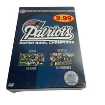 New Patriots Super Bowl Champions Xxxvi &amp; Xxxviii Dvd 2-Disc Collection - £7.92 GBP