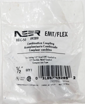 Neer 1/2&quot; EMT to Flex Screw In Combination Compression Coupling - 49289 - - $8.00